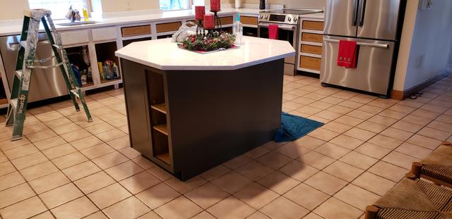 The same kitchen, mid-job by Jewell Painting