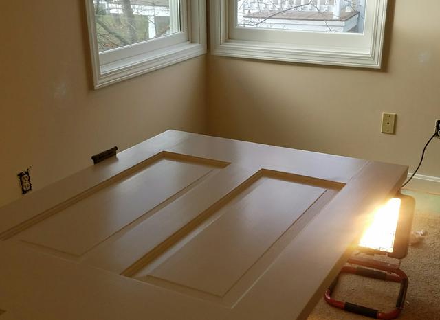 Refinishing a panel door by Jewell Painting